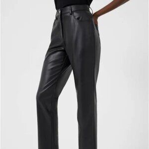 French Connection Faux Leather Pants sz4